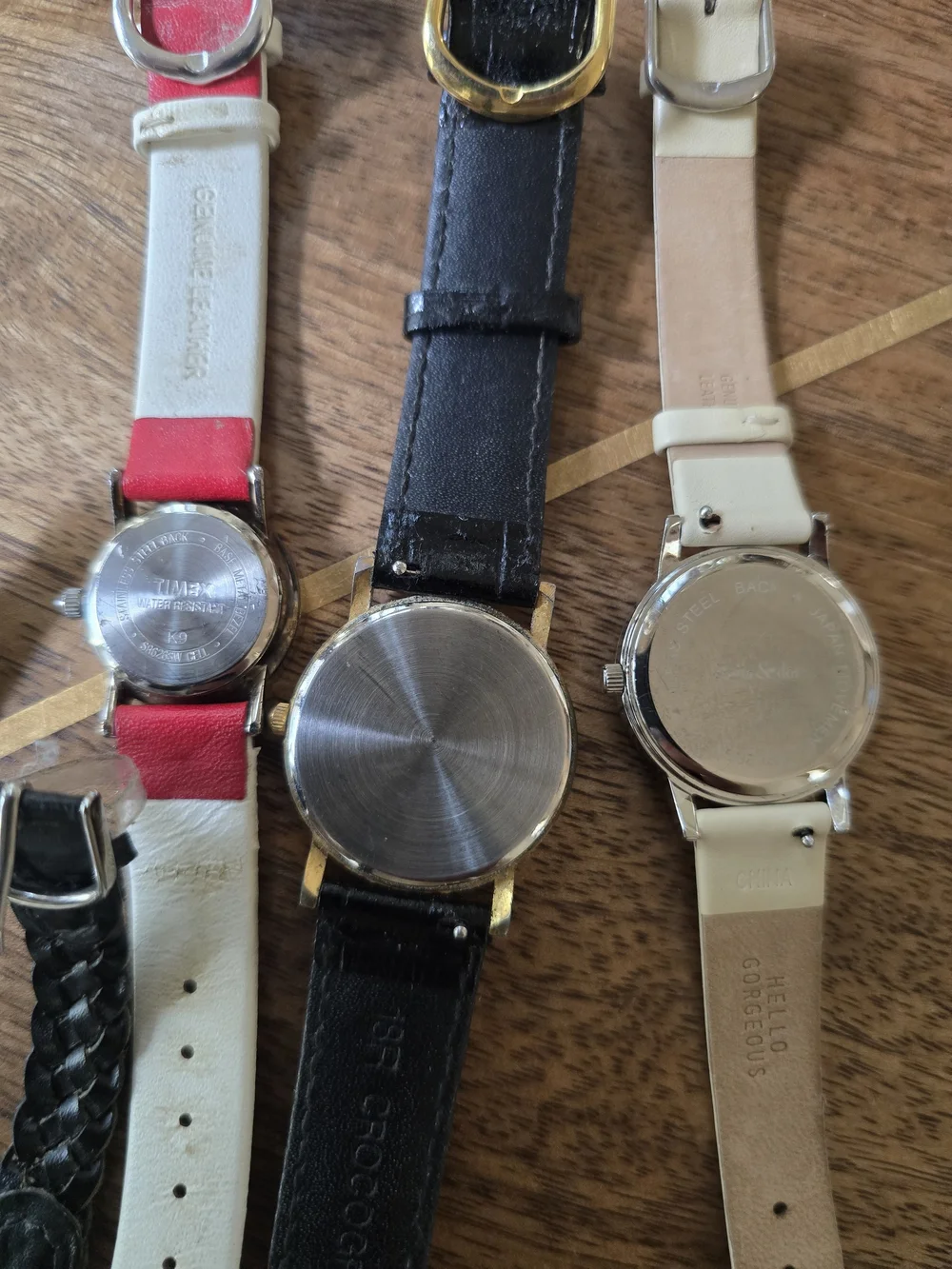 Mixed Women's Fashion Watch Lot - Black, Red, White, Gray, Beige, Working Cond..
